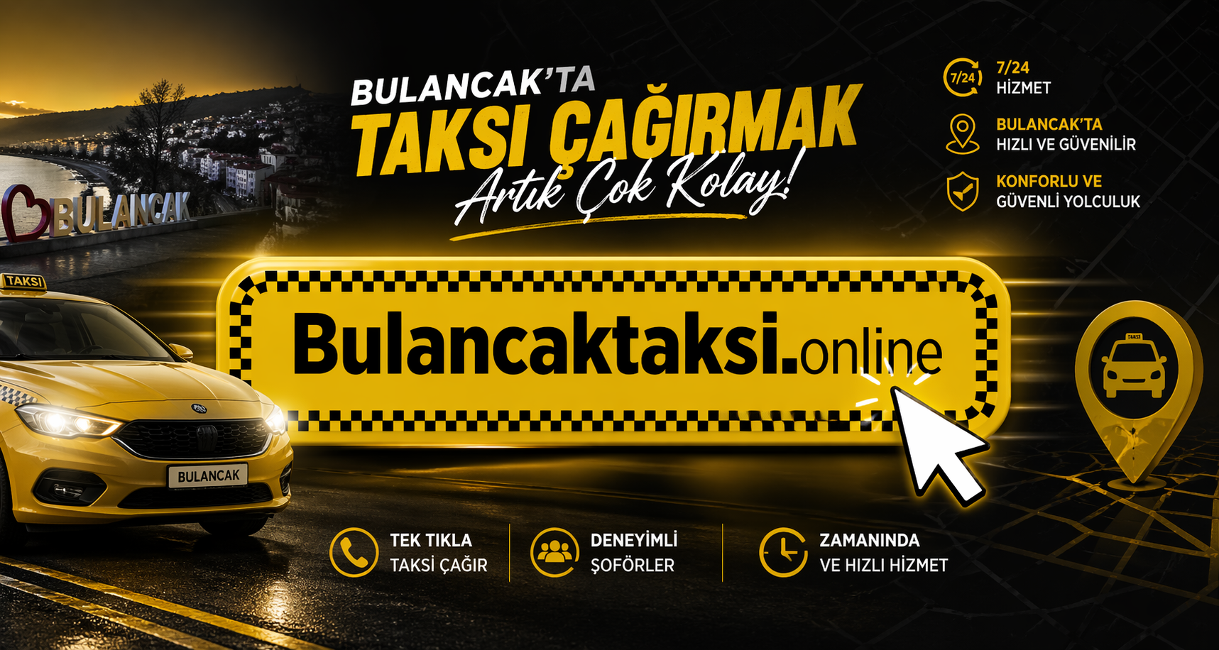 Taksi çağırmak çok kolay